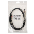 Digital Audio Optical Fiber Cable Toslink M to M, OD: 5.0mm, Length: 1m, 1m