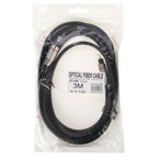Digital Audio Optical Fiber Cable Toslink M to M, OD: 5.0mm, Length: 3m, 3m