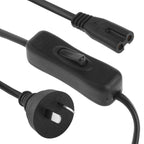 2 Prong Style UK Plug AC Power Cord with 304 Switch, Length: 1.2m, 2 Prong Style AU Plug, Length: 1.2m, 2 Prong Style UK Plug, Length: 1.2m