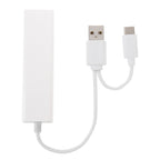 For Galaxy S8 & S8 + / LG G6 / Huawei P10 & P10 Plus / Xiaomi Mi6 & Max 2 and other Smartphones, 3 Port USB+RJ45+USB Male