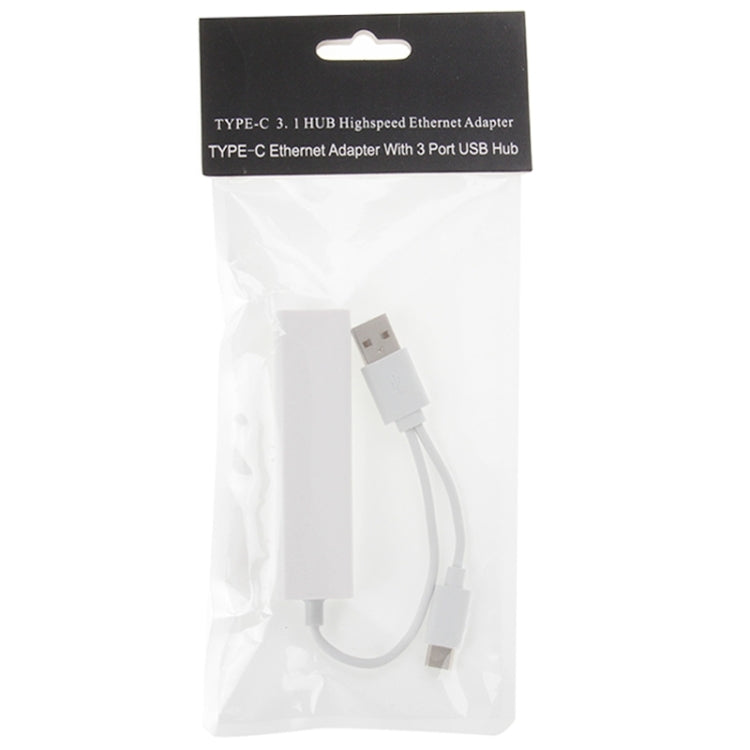 For Galaxy S8 & S8 + / LG G6 / Huawei P10 & P10 Plus / Xiaomi Mi6 & Max 2 and other Smartphones, 3 Port USB+RJ45+USB Male