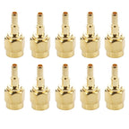 10 PCS Gold Plated Crimp SMA Male Straight Connector Adapter for RG174 / RG188 / RG316 / LMR100 Cable, Crimp SMA Male