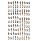100 PCS UG1789 Crimp 3 in 1 BNC Male Connector Adapter for RG59 Coaxial Cable, UG1789