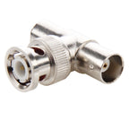 100 PCS UG274U BNC T Type One Male to Dual BNC Female Connector Adapter, UG274U