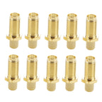 10 PCS Gold Plated SMA Female Crimp RF Connector Adapter for RG58 / RG400 / RG142 / LMR195 Cable, Crimp RP-SMA Female