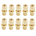 10 PCS LMR300 5D-FB Gold Plated RP-SMA Male Plug Pin Crimp RF Connector Adapter, RP-SMA Male Plug