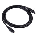 Digital Audio Optical Fiber Toslink Cable, Cable Length: 2m, OD: 4.0mm (Gold Plated), 2m