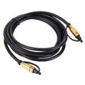 Digital Audio Optical Fiber Toslink Cable, Cable Length: 2m, OD: 5.0mm, 2m