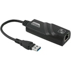 USB 3.0 10 / 100 / 1000Mbps Ethernet Adapter for Laptops, Plug and play, USB 3.0 1000 Mbps