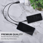 USB 2.0 Male to 2 Micro USB Male Cable, Length: About 30cm, USB 2.0 AM  to 2 Micro USB