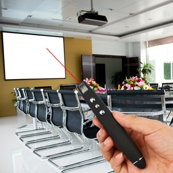 PP-1000 Multimedia Presentation Remote PowerPoint Clicker 2.4GHz RF Laser Pointer with USB Receiver