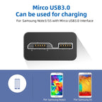 USB 3.0 Male to Micro USB 3.0 Male Adapter Cable, Right Bend, Length: 12cm, Right Angle (Length: 12cm)