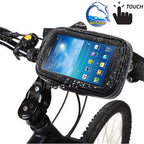 Bicycle Handlebar Mount Holder Waterproof / Sand-proof / Snow-proof / Dirt-proof Zipper Touch Bag, Suitable for Galaxy Note III / N9000 & Mega 6.3 / i9200, For  Note III