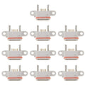 10 PCS Charging Port Dock Connector  for Xiaomi Mi 4, For Xiaomi Mi 4(White)