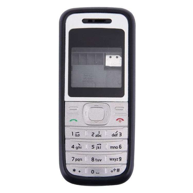Full Housing Cover (Front Cover + Middle Frame Bezel + Battery Back Cover) for Nokia 1200 / 1208 / 1209, For Nokia 1200 / 1208 / 1209, For Nokia 1200