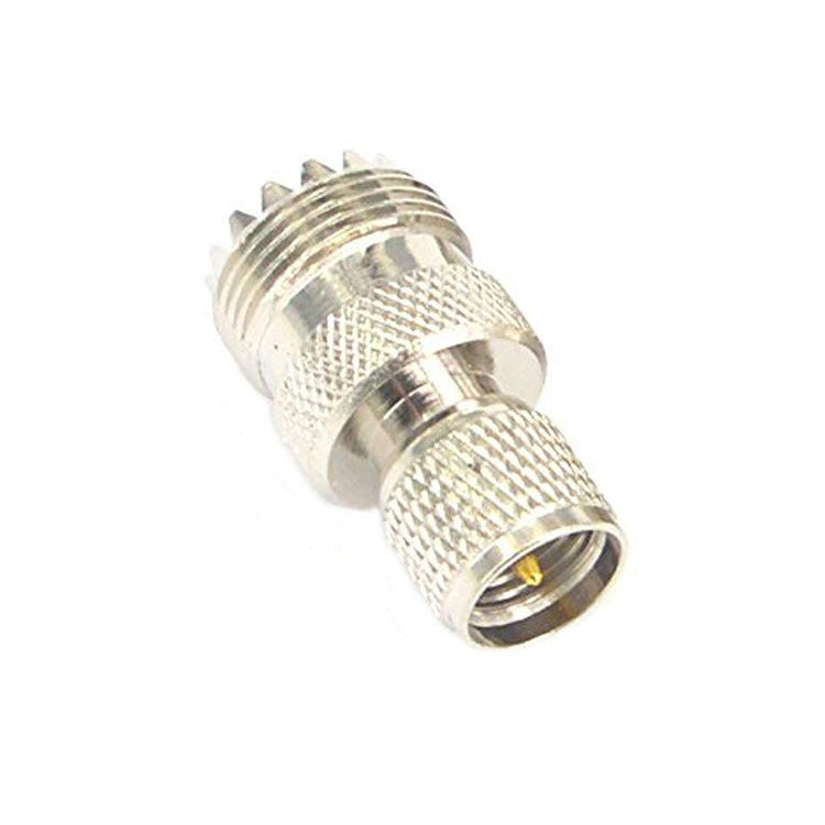 Mini UHF Male to UHF Female Connector RF Coaxial Adapter, UHF Male to UHF Female