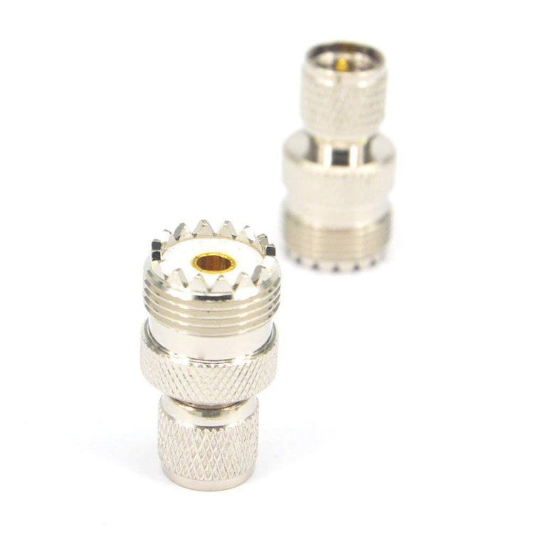 Mini UHF Male to UHF Female Connector RF Coaxial Adapter, UHF Male to UHF Female