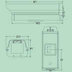 Outdoor Waterproof CCD Camera Housing for Camera, Inner Size: 370 x 141 x 105mm, (JY-1012)12 inch Camera