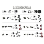 H9 4K Ultra HD1080P 12MP 2 inch LCD Screen WiFi Sports Camera, 170 Degrees Wide Angle Lens, 30m Waterproof, H9 4K (Black)