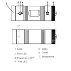 F9 Full HD 1080P Action Helmet Camera / Sports Camera / Bicycle Camera, Support TF Card, 120 Degree Wide Angle Lens, F9