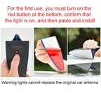 Solar Shark Fin High-positioned Alarm Light, Gold, Blue, Gray, Red