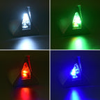 Solar Shark Fin High-positioned Alarm Light, Gold, Blue, Gray, Red