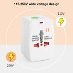 All in 1 (EU + AU + UK + US Plug) World Universal Travel Adaptor, Travel Adaptor