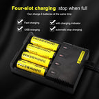Universal Lithium Battery Charger for 26650 / 22650 / 18650 / 17670 / 18490 / 17500 / 17335 / 16340 / 14500 / 10440 (100V - 240V), i4