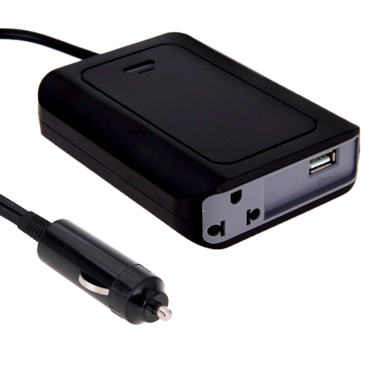 DY-200N, 200W DC 12V to AC Car Power Inverter with 500mA USB Port & EU / US Power Socket, 110V, DY-200N