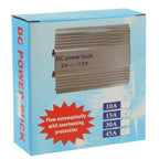 DC 24V to 12V Car Power Step-down Transformer, Rated Output Current: 15A, Rated Output Current: 15A