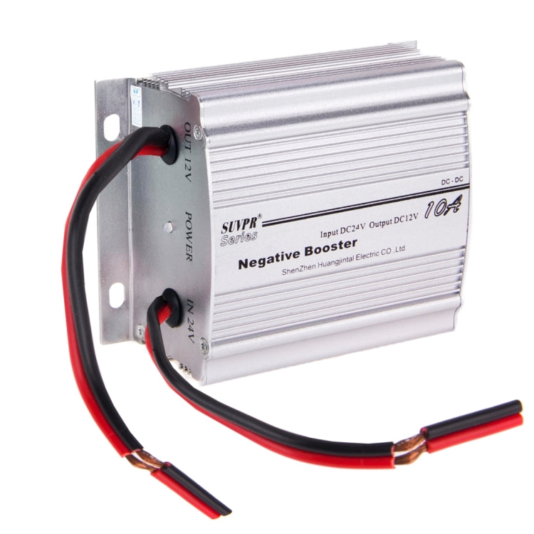 SUVPR RF-10A DC 24V to 12V Car Negative Booster Power Inverter Adapter, 10A DC 24V to 12V