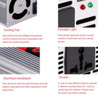 SUVPR DY-8109 500W DC 12V to AC 220V Car Power Inverter with 500mA USB Port & Universal Power Socket, 500W DC 12V to AC 220V