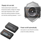X5 HUD 3 inch Universal Multi Car Head Up Display with OBDII EOBD System, Light Sensors, Rotation Speed, Rotation Speed Unit, Unit Mark, Voltage, Water Temperature, Alarm mark, X5 HUD 3 inch