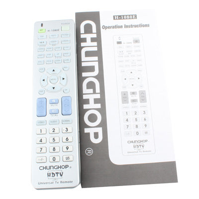 Chunghop Universal TV Remote Control with Specific HDTV Navigation Feature (H-1080E), H-1080E