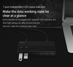 Orico H7928-U2-V1 Desktop 7 Ports USB 2.0 HUB with Power Adapter, USB 2.0