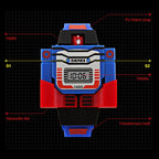 SKMEI Transformation Toy Shape Changing Removable Dial Digital Movement Children Watch with PU Plastic Cement Band