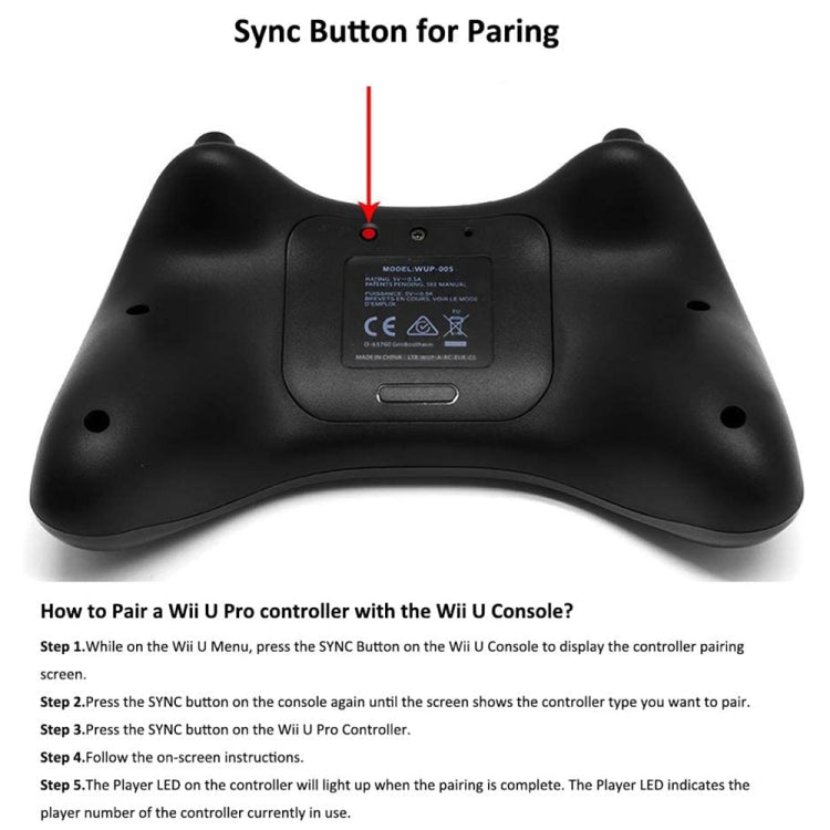 High Performance Pro Controller for Nintendo Wii U Console, For-WII U(Black), For-WII U(White)