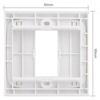 Wall Plate with Screw for Blank Inserts - 1 Hole, Use around the world