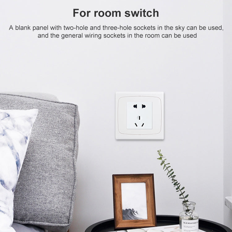Wall Plate with Screw for Blank Inserts  - 3 Hole, Use around the world