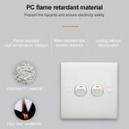 Electric Wall Switch (Size: 86 x 86mm), 2 Switch