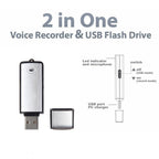 USB Voice Recorder + 16GB USB Flash Disk, 16GB
