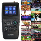 SATLINK WS6933 Portable Digital Satellite Finder Meter, 2.1 inch LCD Colour Screen, DVB-S2/S Signal Pointer, WS6933