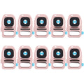 For Galaxy S7 / G930 10pcs Rear Camera Lens Cover + Flashlight Bracker, Galaxy S7, For Galaxy S7 / G930, For S7 / G930 Lens Cover Black, For Samsung Galaxy S7 / G930