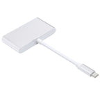 4 in 1 3 x USB 3.0 Ports & USB-C / Type-C Female to USB-C / Type-C Male Hub Splitter Adapter, 3xUSB 3.0+Type-c