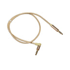 AV01 3.5mm Male to Male Elbow Audio Cable, Length: 50cm, 50cm