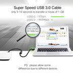 Ugreen 2m USB 3.0 Male to Female Data Sync Super Speed Transmission Extension Cord Cable, Length: 2m