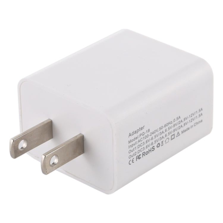 18W Power Adapter Plug Adapter US Plug, US Plug