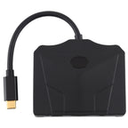 V178B USB-C / Type-C to USB 3.0 x 3 + USB-C / Type-C + HDMI + Audio Port + SD / TF Card Reader Multi-function HUB Adapter