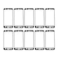 For Galaxy J5 Prime / G570 10pcs Front Housing Adhesive, For Samsung Galaxy J5 Prime