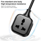 Yesido MC28 UK Plug to Universal Power Plug Extension Cable, Length: 2m, Length: 2m